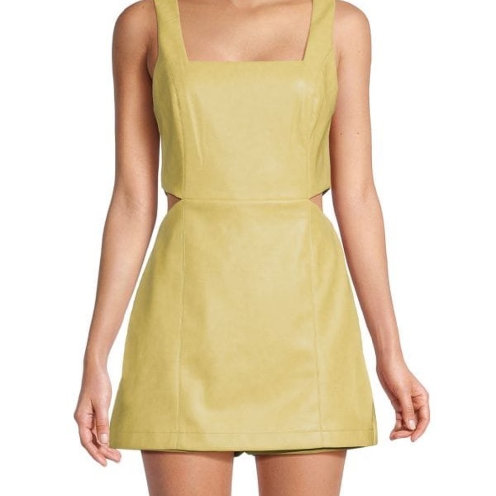 NTWOT 7 for All Mankind Faux Leather Romper - Green